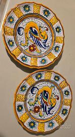 Brocca e piatti DERUTA del XX secolo