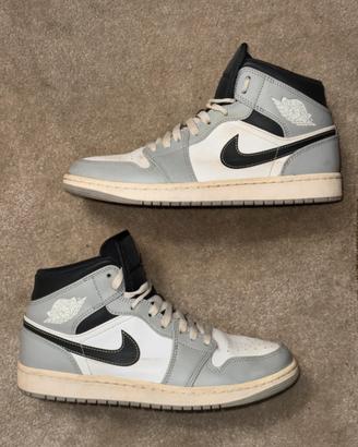Nike Air Jordan 1 Mid Light Smoke Grey Anthracite