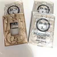 Placche per interruttori vintage ottone