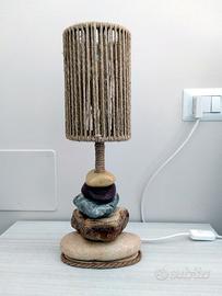 Abat-jour in pietra naturale tutto fatto a mano