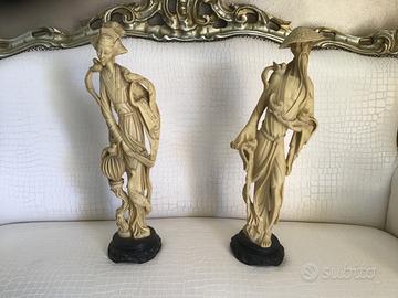 Coppia di statue cinesi anni 50