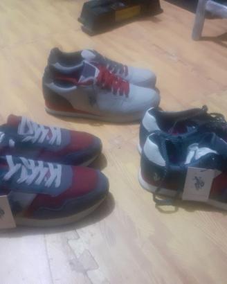 3 paia scarpe Polo Us Assn. N.44 NUOVE ORIGINALI