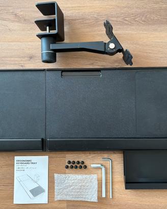 Supporto ergonomico da scrivania per tastiera