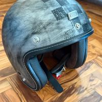 Casco jet Origine Primo scacco silver NUOVO!