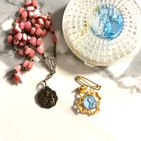 Rosario antico B.V.e spilla S. Giuseppe Cottolengo