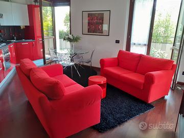 Tappeto moderno nero rettangolare