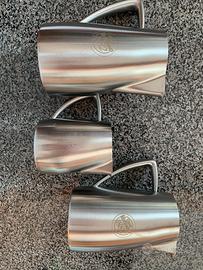tre caraffe in acciaio  inox Caffè Vergnano