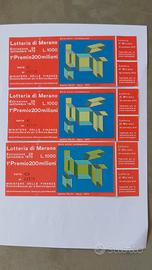 Biglietti lotteria di Merano 1975