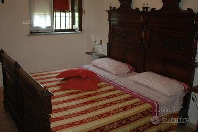 Letto matrimoniale legno fine '800