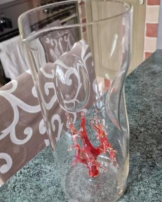 vaso di cristallo e murano 