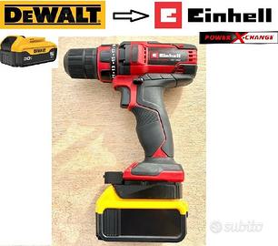 Adattatore batteria Dewalt a utensile Einhell