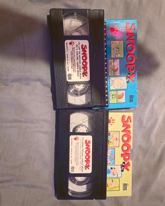 2 VHS originali SNOOPY & Charlie Brown anni 90