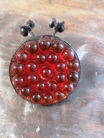 Catarifrangente tondo pallinato IN Vetro