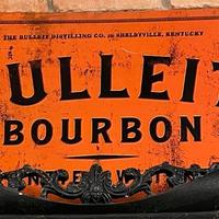Targa originale in latta Bulleit Bourbon