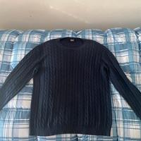 Herno maglione blu a trecce uomo ita 58 xxxl