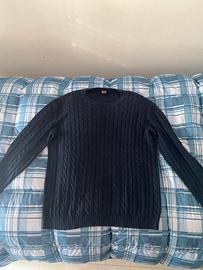 Herno maglione blu a trecce uomo ita 58 xxxl