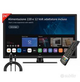 smart tv 24 pollici nuovo ideale per camper 