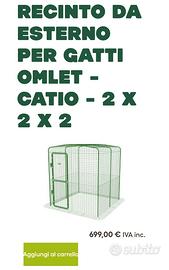 Recinto / gabbia esterno per gatti OMLET