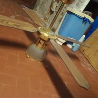 ventilatore a soffitto con luce