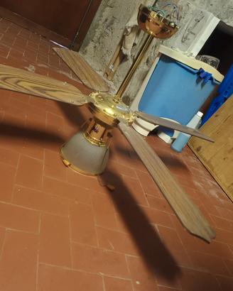 ventilatore a soffitto con luce