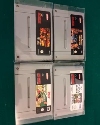Lotto 4 giochi supernintendo snes 
