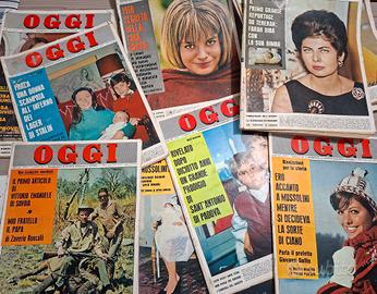 16 riviste Oggi anno 1963