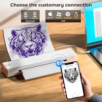 Stampante termica portatile bluetooth stencil tatt