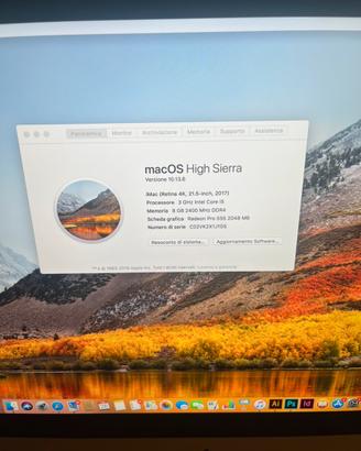 Imac 21,5” retina 4k 2017 -i5 3ghz - 8gb- perfetto