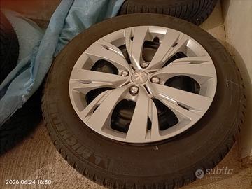 4 cerchi in acciaio originali Peugeot 208