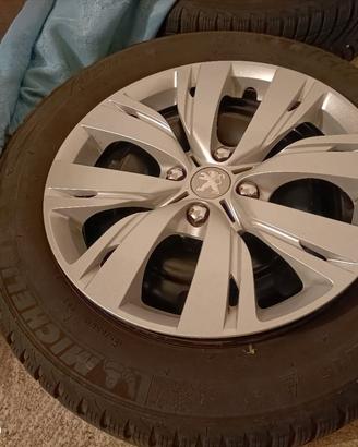 4 cerchi in acciaio originali Peugeot 208