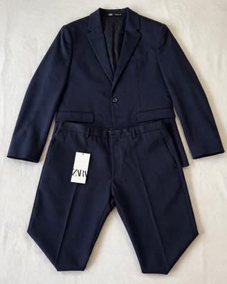 Completo uomo Zara blu navy NUOVO con cartellino