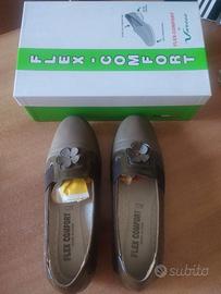 Scarpe Donna Tg 39 Pelle Flex-Comfort Memory Foam