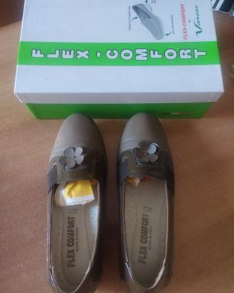 Scarpe Donna Tg 39 Pelle Flex-Comfort Memory Foam