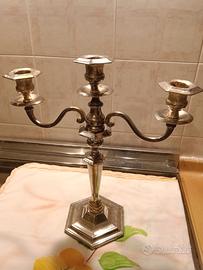 Candelabro argentato