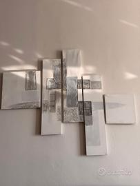 2 lampadari , 1 plafoniera  murano, 1 quadro 5 pz