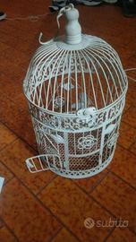 Gabbia decorativa bianca shabby chic - 25€