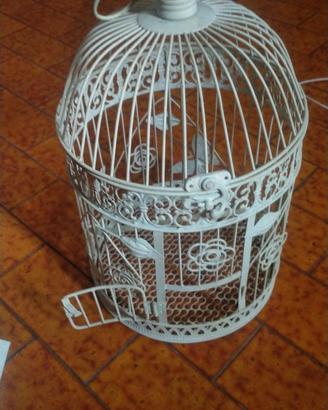 Gabbia decorativa bianca shabby chic - 25€