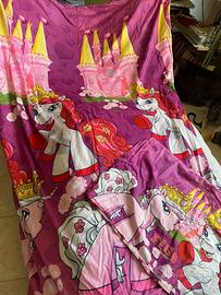 copripiumino bambina unicorno e castello