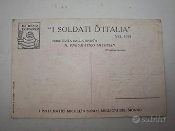 Cartolina Michelin I Soldati D'Italia 1915