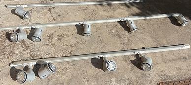 binari + faretti + lampade a led Fosnova
