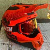 CASCO LS2 E OCCHIALI RAVEN