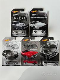 Set 5 modellini HotWheels 007 james Bond