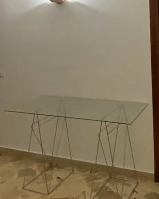 Splendida scrivania in vetro di design