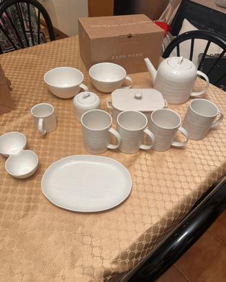 Set tazze con piati  porcella , zara home