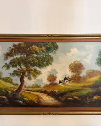 Quadro olio su tela anni 60