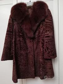 Pelliccia breitschwanz con collo volpe