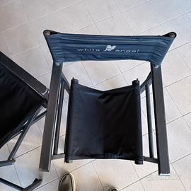 Sedie regista in legno nero