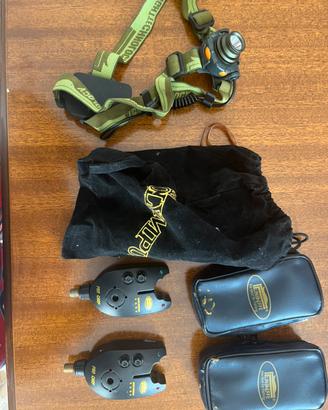 Set Carp Fishing: 2 Avvisatori Lineaeffe + Torcia