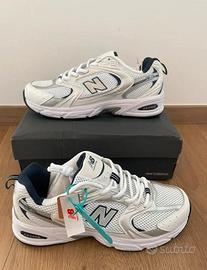 New Balance 530 Bianche e Blu 40 Nuove Originali