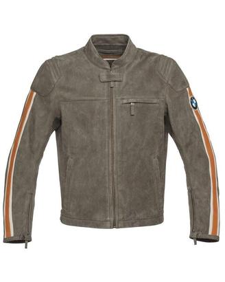GIACCA MOTO PELLE BMW SCHWABING KHAKI UOMO tg M